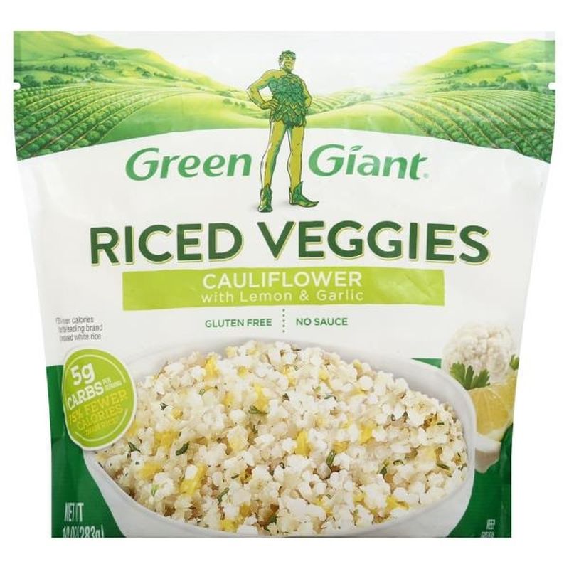 Green Giant Riced Veggies Cauliflower with Lemon & Garlic (10 oz) from