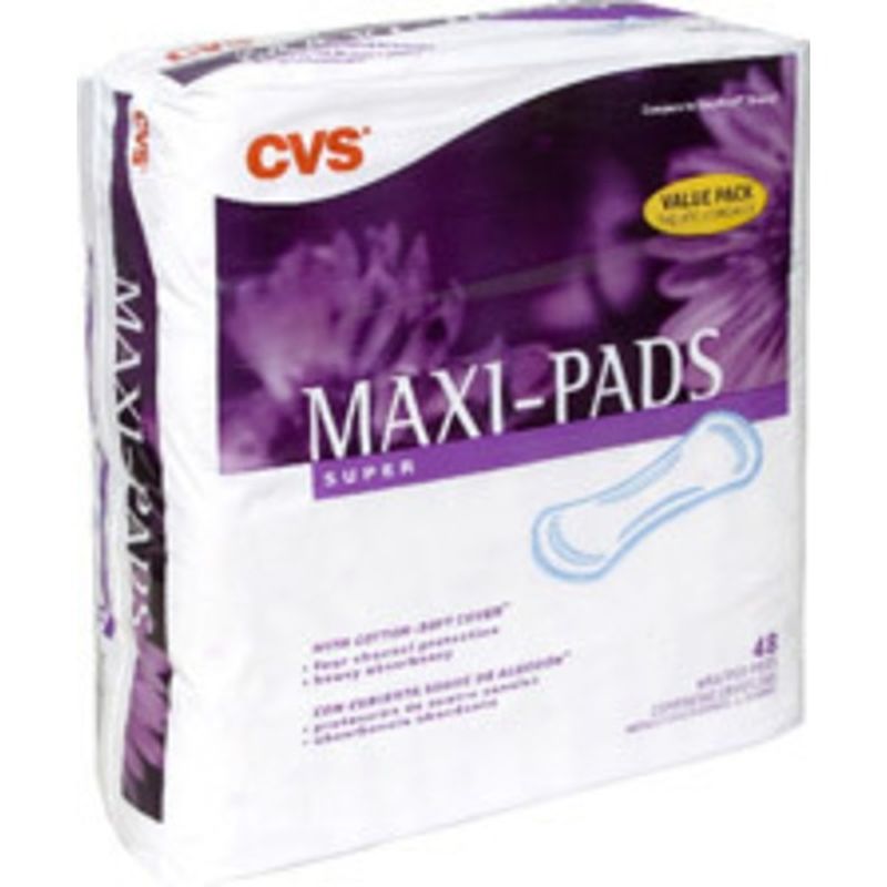 CVS Pharmacy Maxi Pads Super (48 ct) Instacart