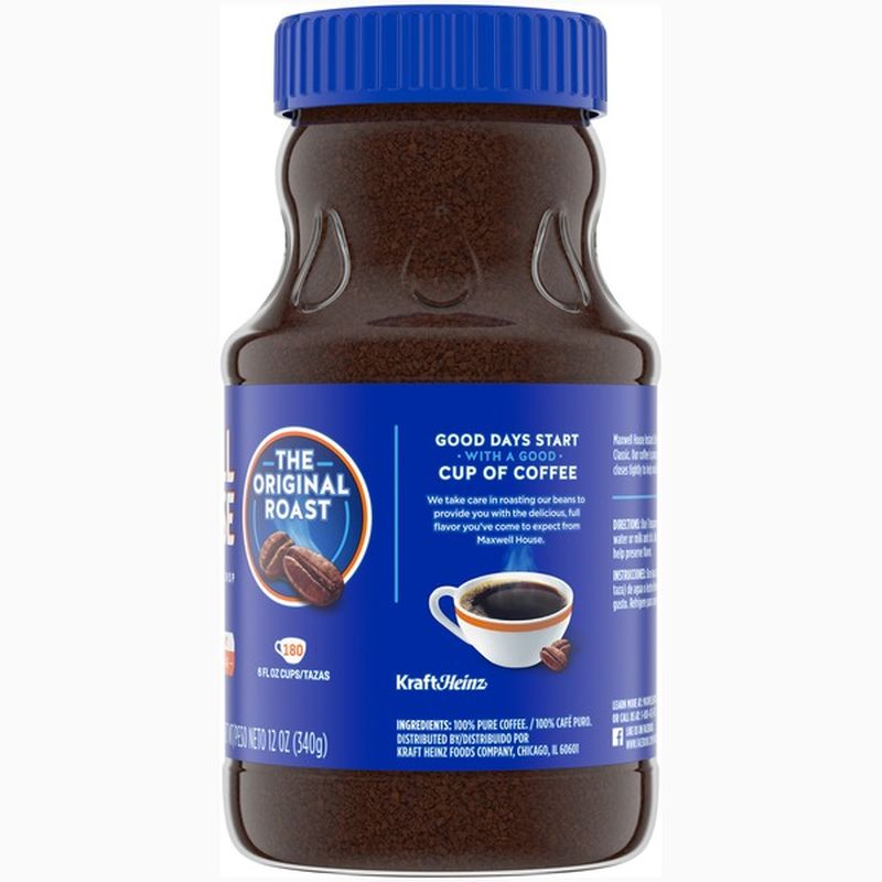 Maxwell House Original Instant Coffee (12 oz) from Food Lion Instacart