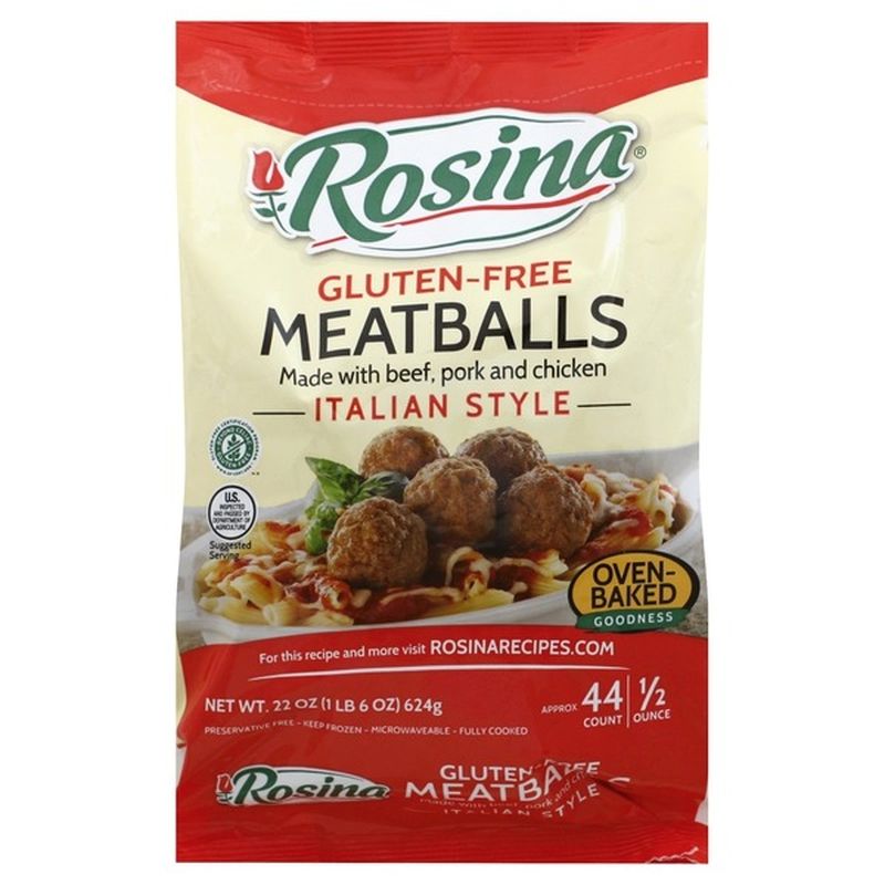 Rosina Meatballs, GlutenFree, Italian Style (22 oz) Instacart