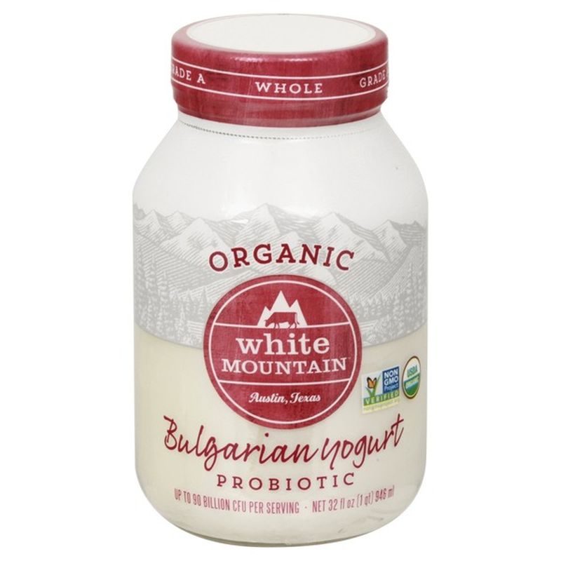 White Mountain Yogurt, Organic, Bulgarian, Probiotic (32 oz) Instacart