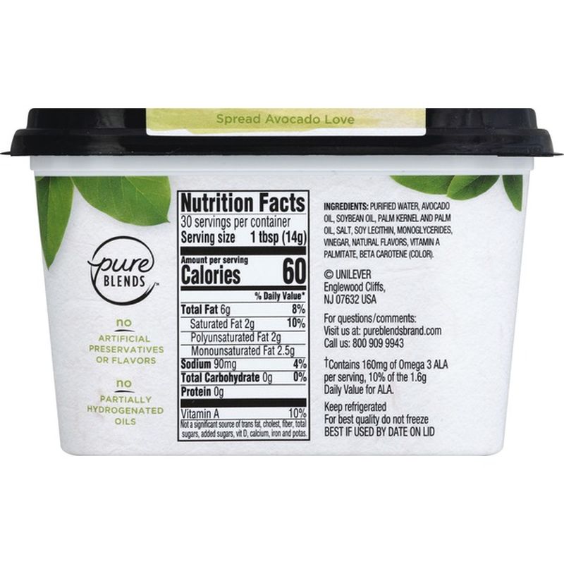Pure Blends Buttery Spread, Avocado Oil (15 oz) Instacart