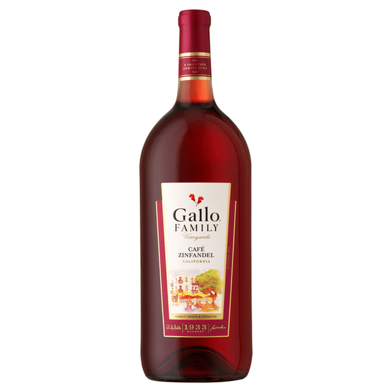 Gallo Family Vineyards Cafe Zinfandel Red Wine (1.5 L) Instacart