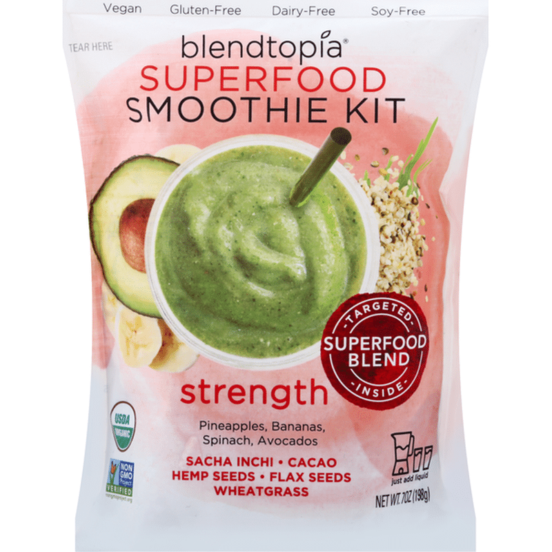 Blendtopia Smoothie Kit, Superfood, Strength (7 oz) Instacart