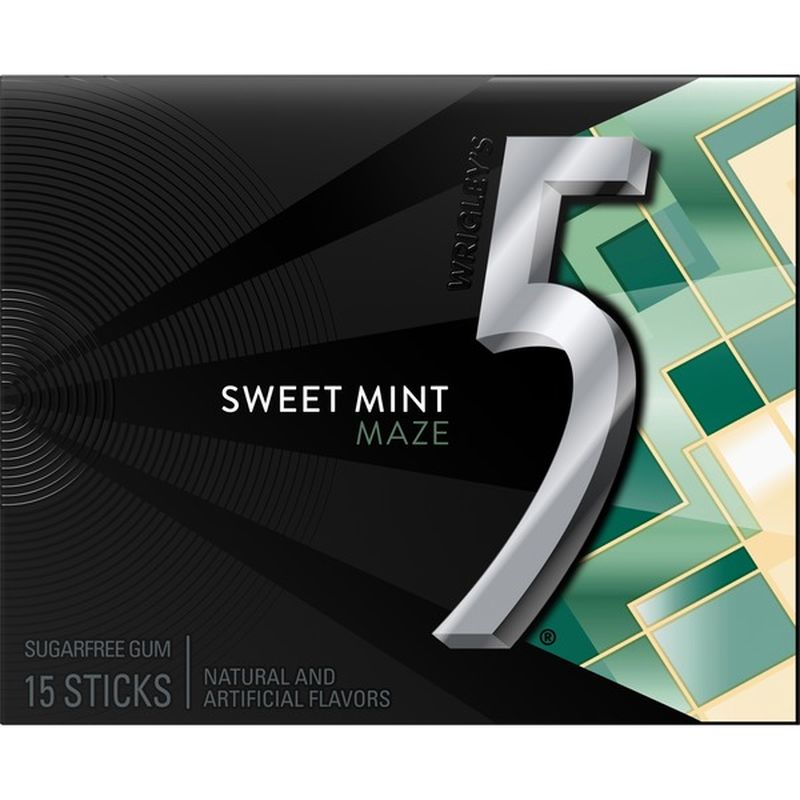 5 Gum Sweet Mint Sugarfree Gum Single 15 Ct Instacart