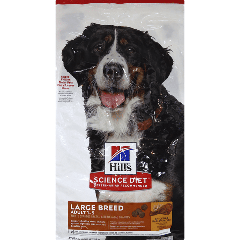 Hill's Science Diet Dog Food, Premium, Chicken & Barley Recipe, Large