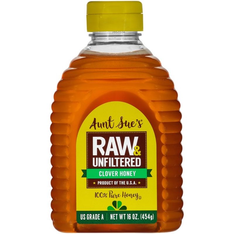 Aunt Sue's Raw & Unfiltered Clover Honey (16 oz) - Instacart