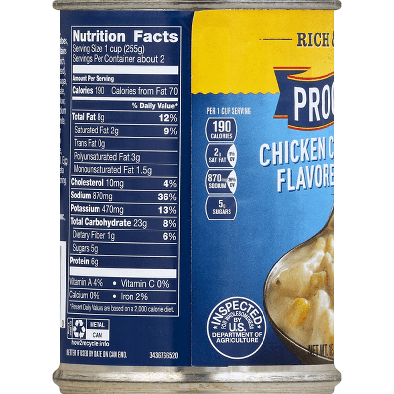 Progresso Soup, Chicken Corn Chowder, Flavored with Bacon (18.5 oz