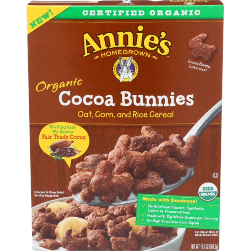 Annie's Organic Cocoa Bunnies Cereal (10 oz) Instacart