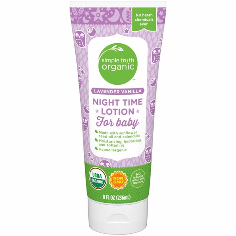 Simple Truth Organic Lavender Vanilla Night Time Lotion for Baby