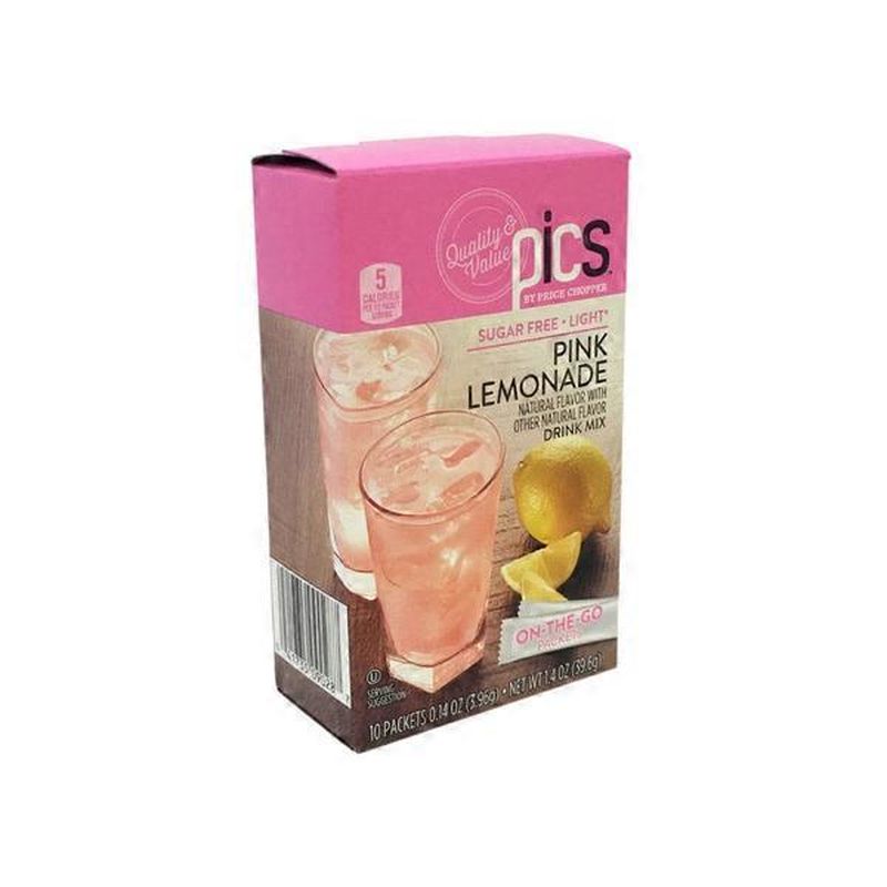 PICS Sugar Free Light Pink Lemonade Packets (0.14 oz) Instacart