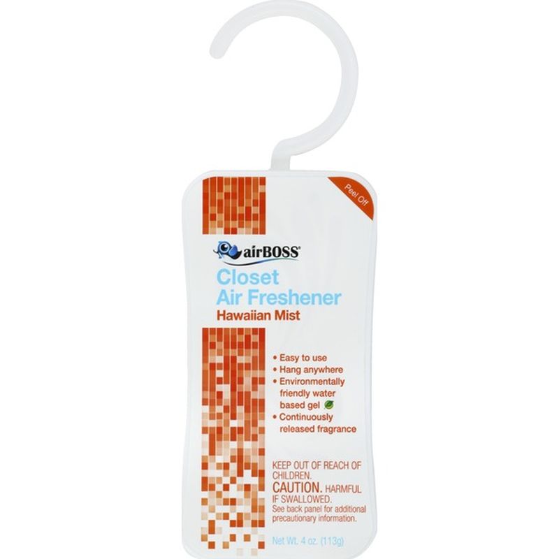 airBoss Air Freshener, Closet, Hawaiian Mist (4 oz) from Giant Food