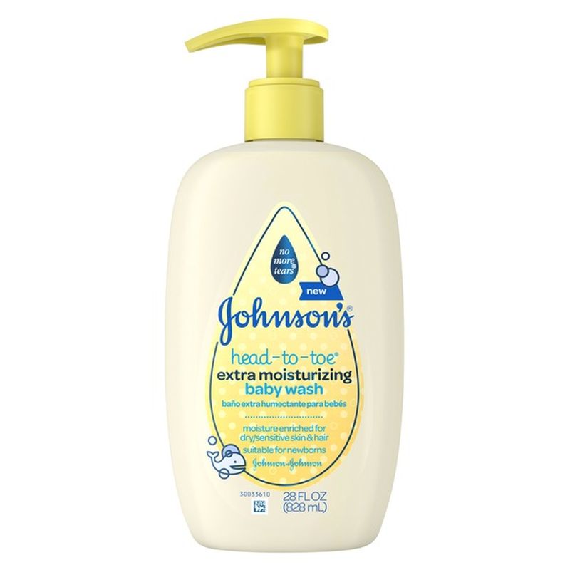 johnson's head to toe extra moisturizing baby wash