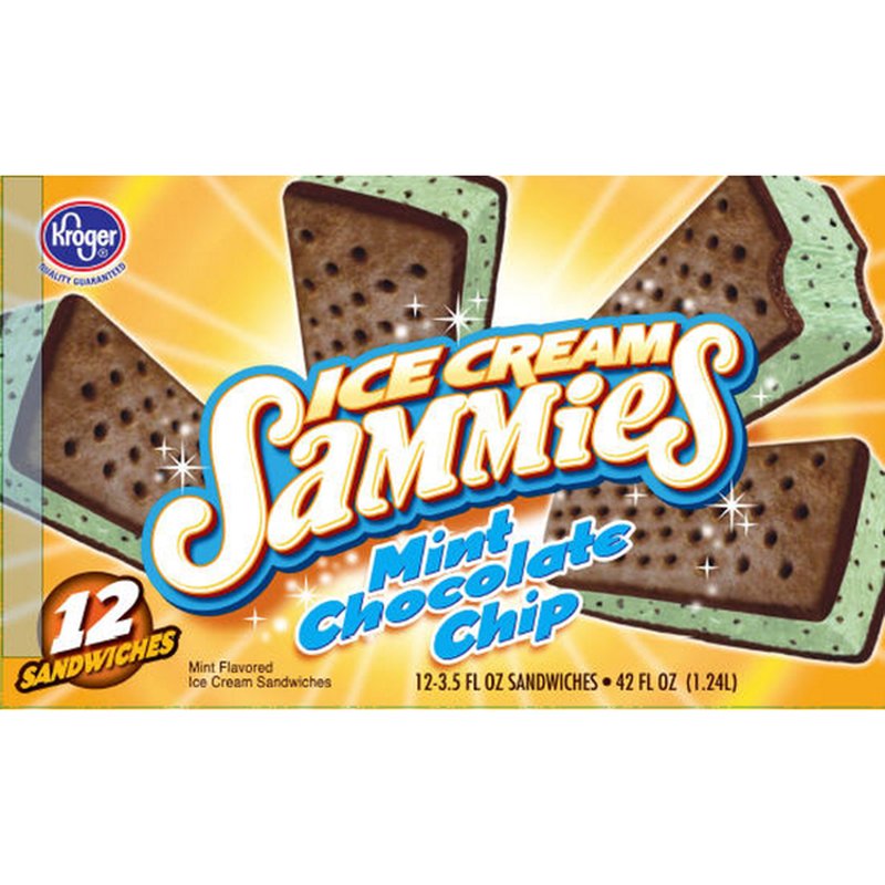 Kroger Ice Cream Sammies Ice Cream Sandwiches (12 ct) Instacart