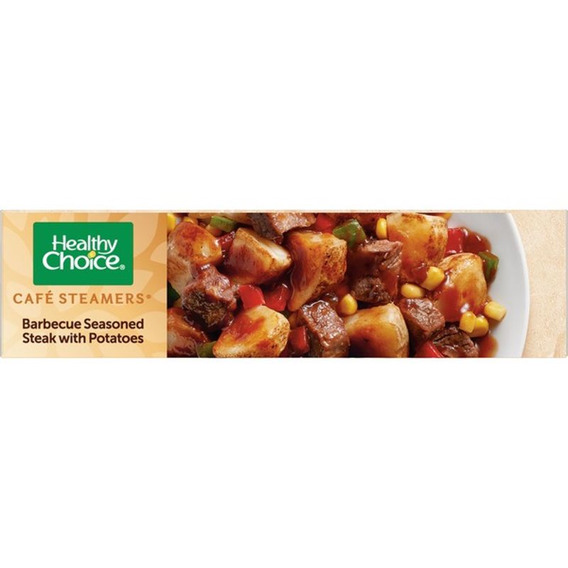 Healthy Choice Cafe Steamers Barbecue Seasoned Steak With Potatoes (9.5 ...