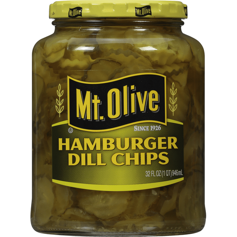 Mt. Olive Hamburger Dill Chips Pickles (1 qt) - Instacart