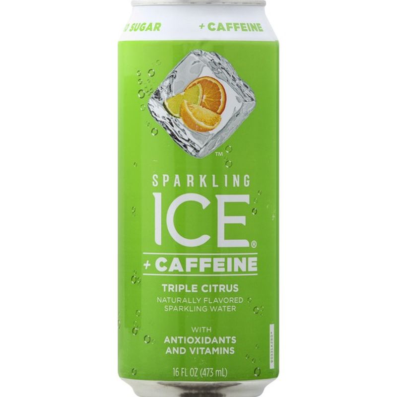 Sparkling ICE Triple Citrus Plus Caffeine Sparkling Water (16 oz) from