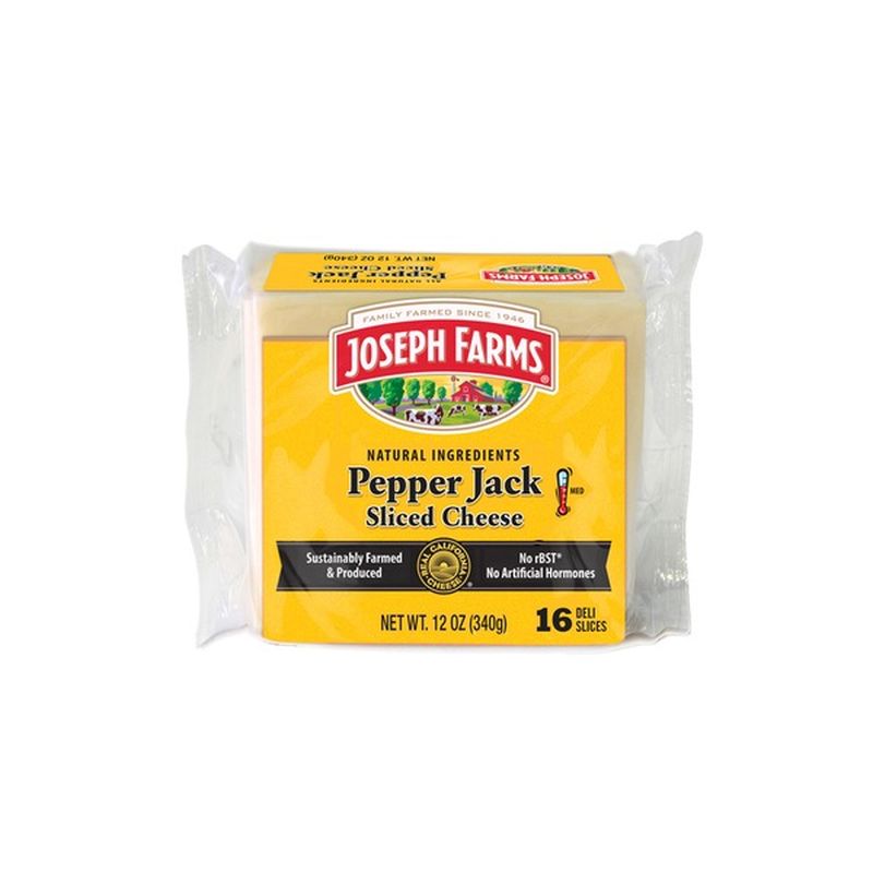 Joseph Farms Sliced Pepper Jack Cheese