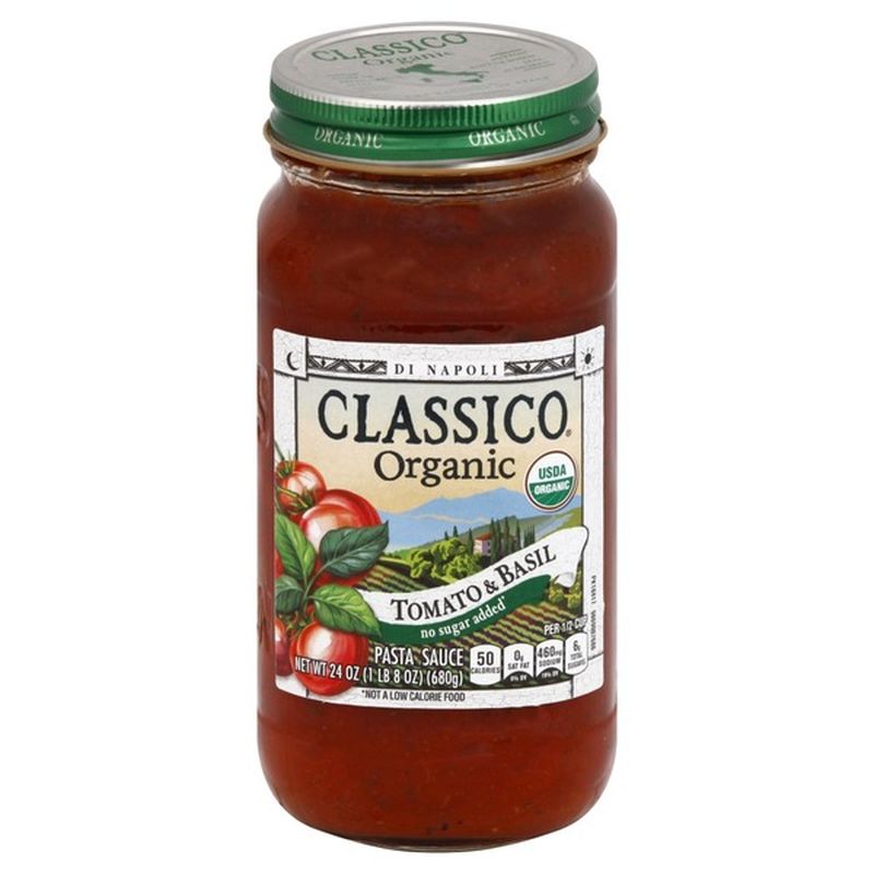 Classico Organic Di Napoli Tomato And Basil Pasta Sauce 24 Oz Instacart