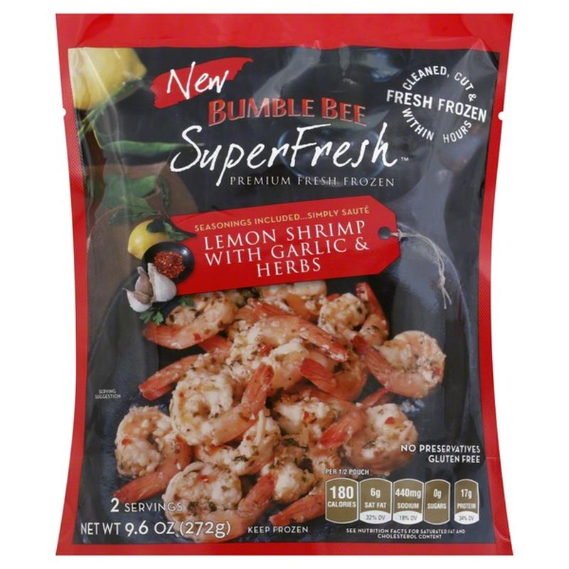 Superfresh Lemon With Garlic Herb Shrimp 9 6 Oz Instacart