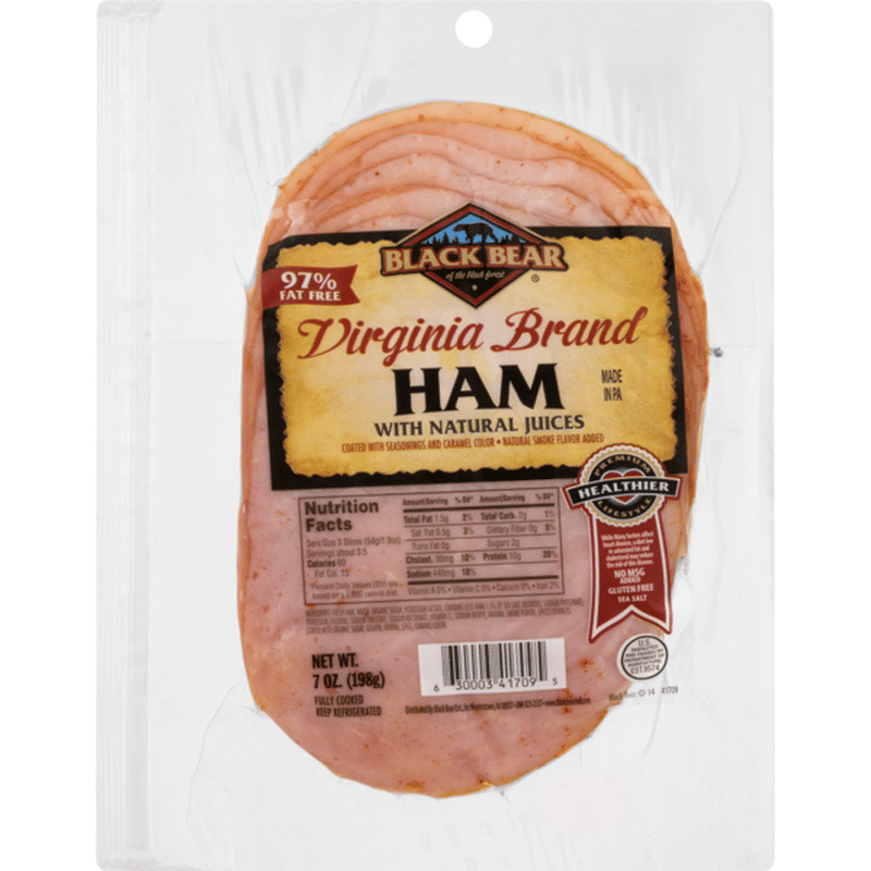 Black Bear Virginia Brand Ham, PreSliced (7 oz) Instacart