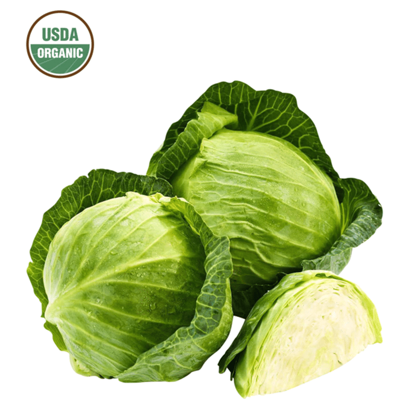 Pure Pacific Organic Green Cabbage