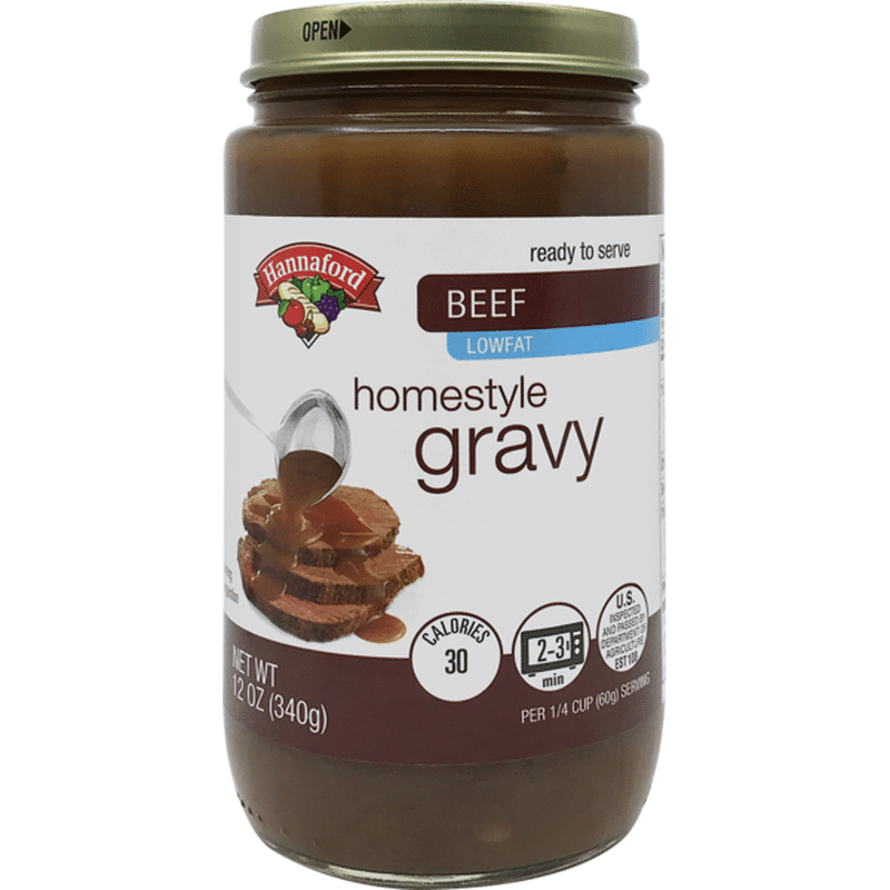 Hannaford Beef Gravy Jar (12 oz) - Instacart