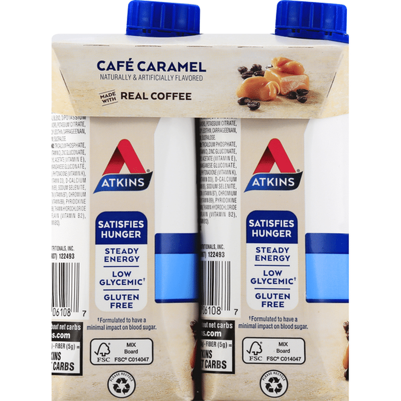 Atkins ProteinRich Shake, Cafe Caramel (44 fl oz) Instacart