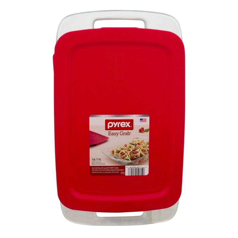 Pyrex Oven Safe Glass with Large Easy Grab Handles 11"x7" (each) Instacart