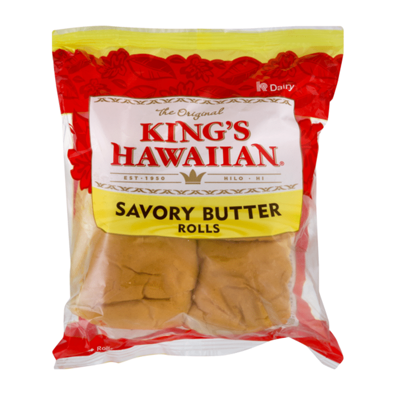 King's Hawaiian Savory Butter Rolls 4PK (4.4 Oz) From Giant Food ...