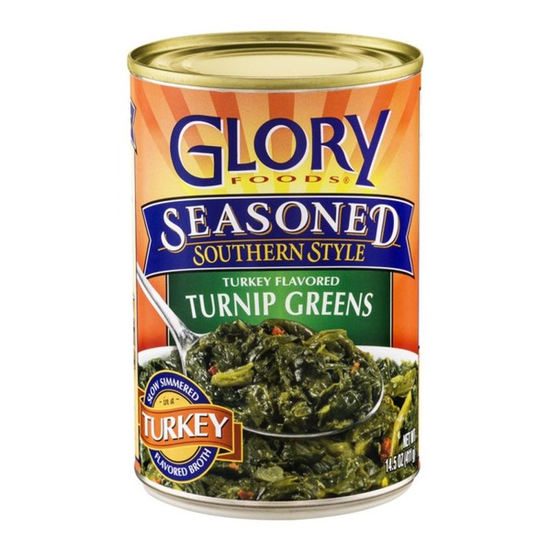 Glory Foods Seasoned Southern Style Turkey Flavored Turnip Greens (14.5
