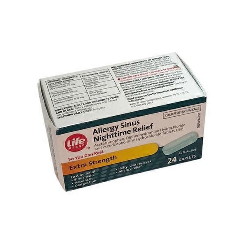 Life Brand Nighttime Allergy & Sinus Relief (each) Instacart