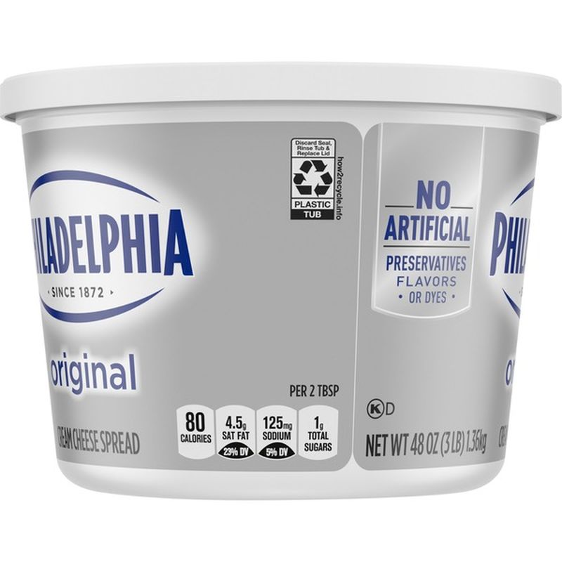 Philadelphia Plain Cream Cheese (48 oz) from Costco Instacart