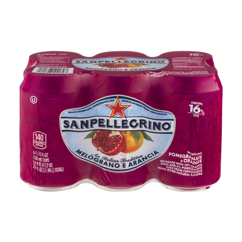 San Pellegrino Pomegranate & Orange Sparkling Water (11.15 fl oz) from ...