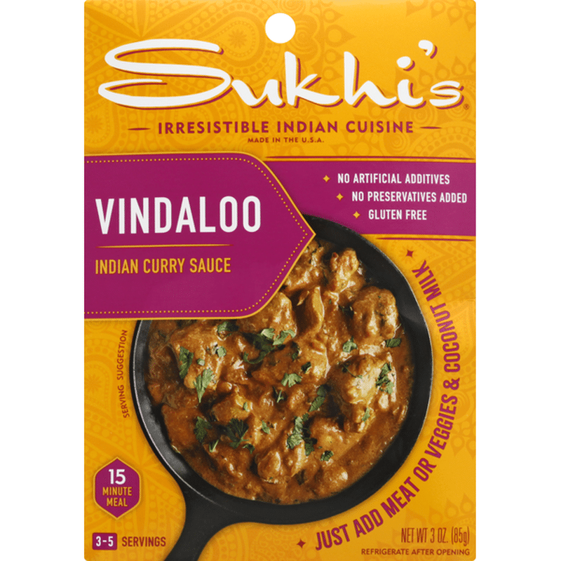 Sukhi's Indian Curry Sauce, Vindaloo (3 oz) - Instacart