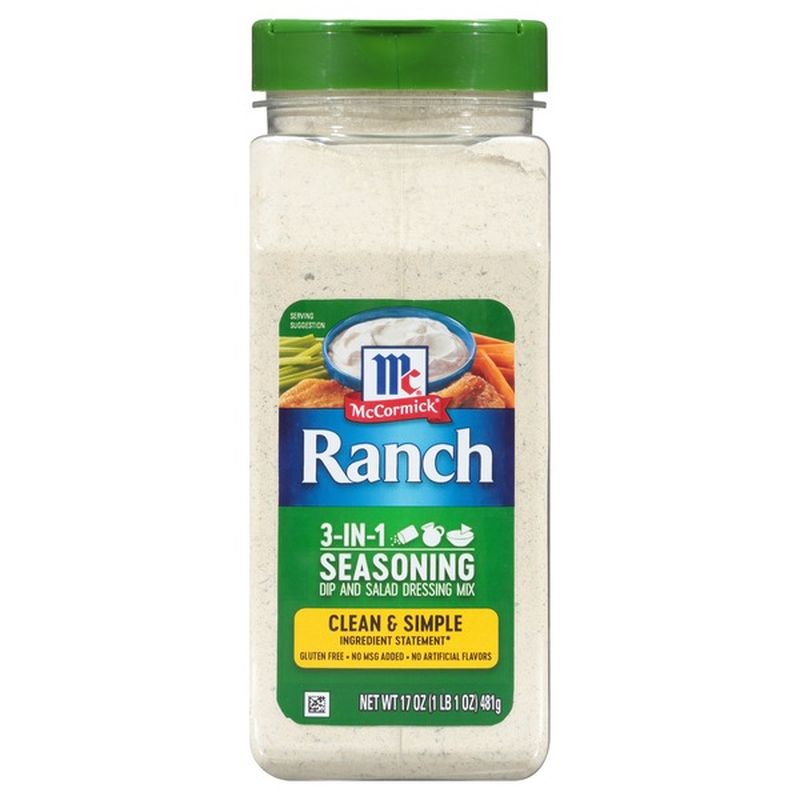 McCormick® Gluten Free Ranch Seasoning (17 oz) Instacart