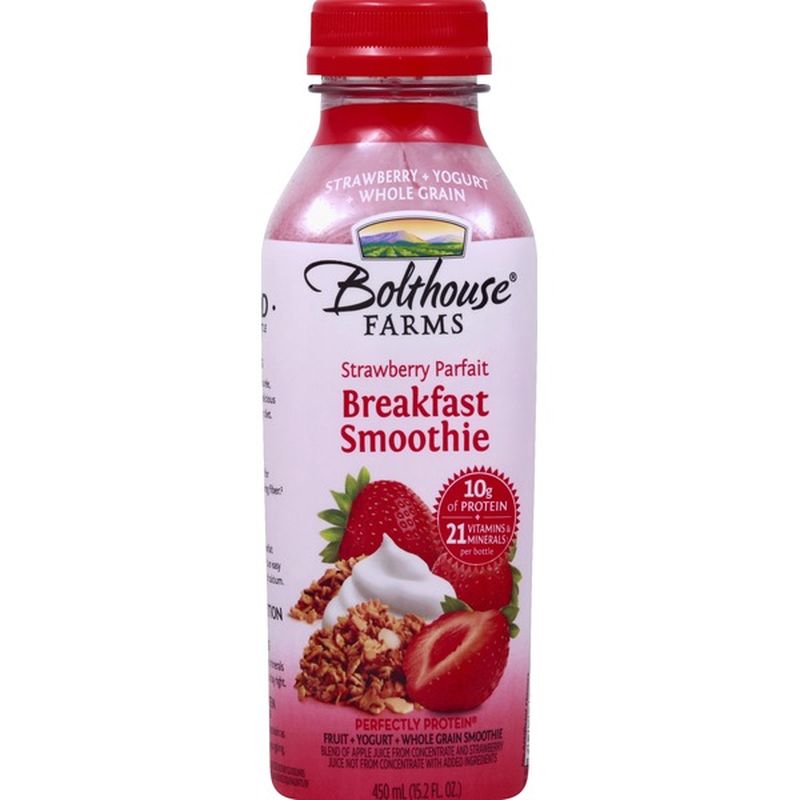 Bolthouse Farms Breakfast Smoothie, Strawberry Parfait (15.2 fl oz