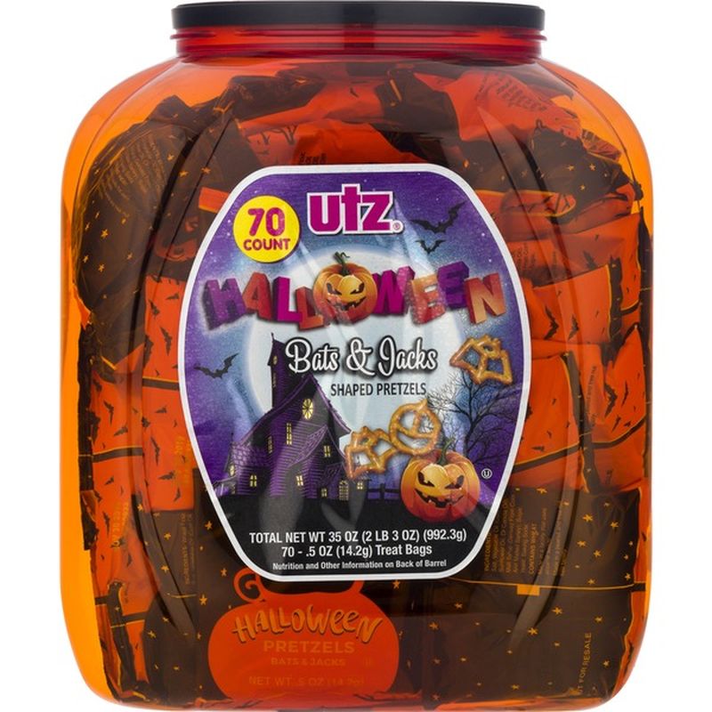 Utz Halloween Bats & Jacks Shaped Pretzels (0.5 oz) from Costco Instacart