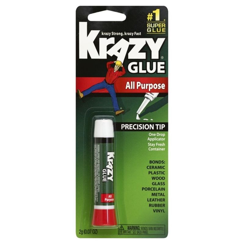 Krazy Glue Super Glue, All Purpose, Precision Tip (0.07 oz Krazy Glue Super Glue, All Purpose, Precision Tip (0.07 oz