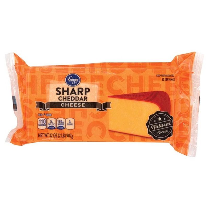 Kroger Sharp Cheddar Cheese 2 Lb Instacart 