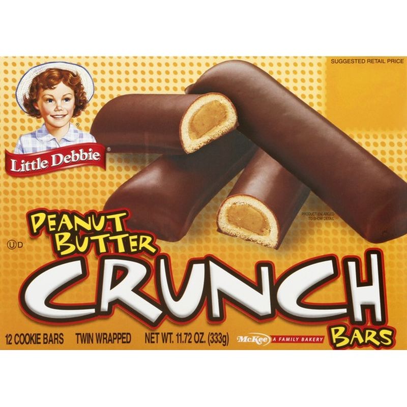 Little Debbie Cookie Bars, Crunch, Peanut Butter (11.72 oz) - Instacart