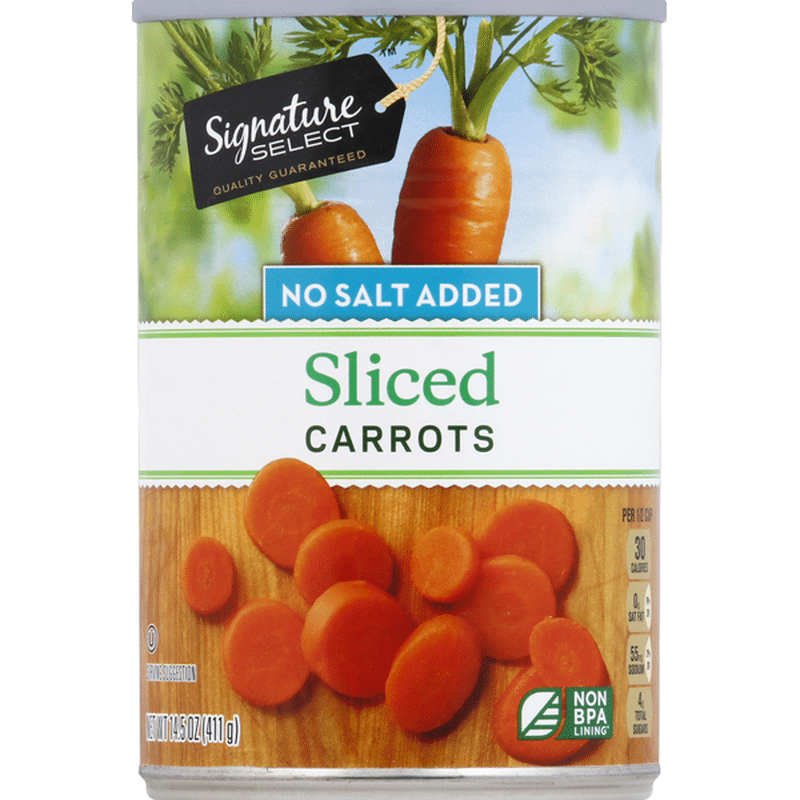 Signature Select Carrots, No Salt Added, Sliced (14.5 oz) Instacart