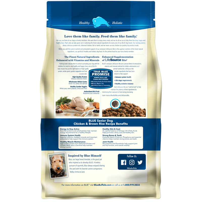 Blue Buffalo Life Protection Formula Natural Senior Dry Dog Food ...