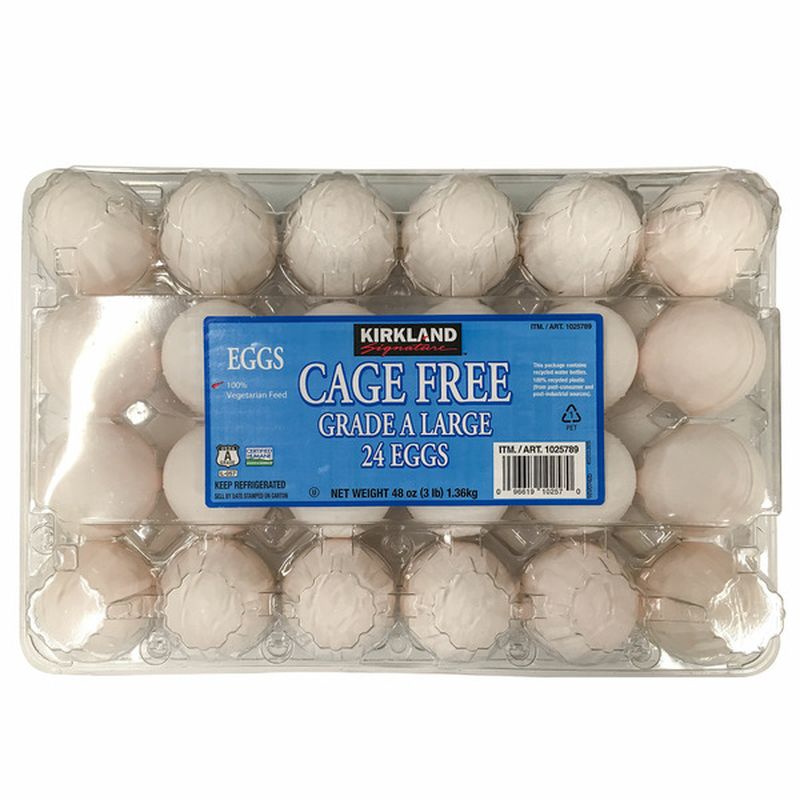 Kirkland Signature Cage Free Eggs USDA Grade A, 24 ct