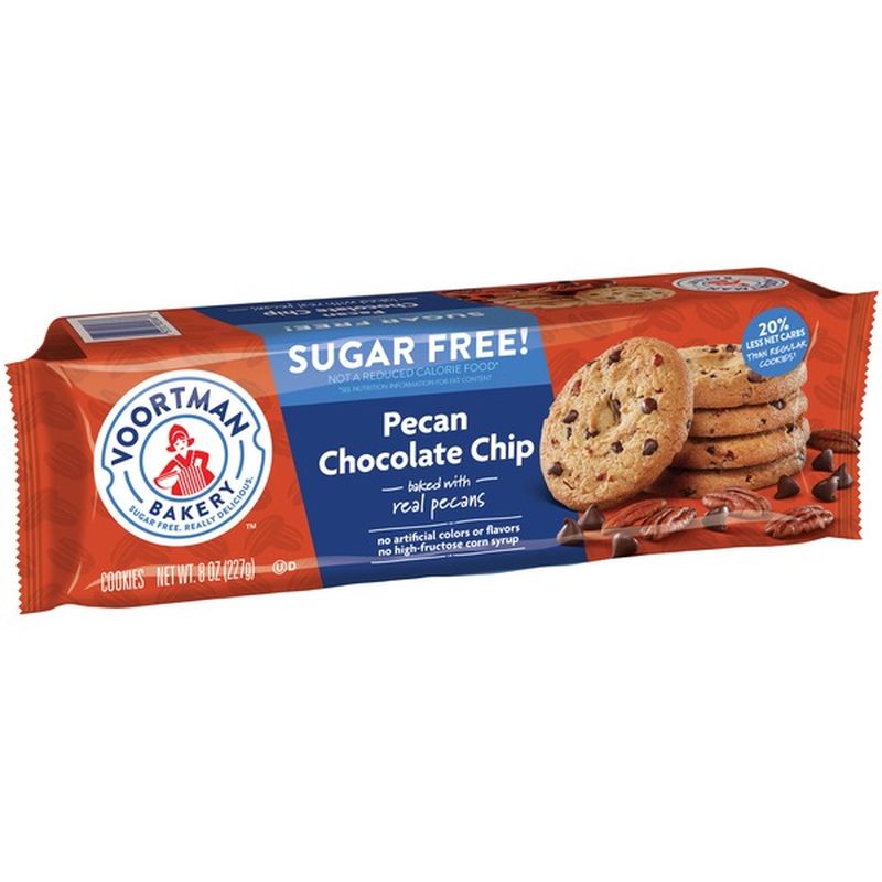 Voortman Sugar Free Pecan Chocolate Chip Cookies (8 oz) - Instacart