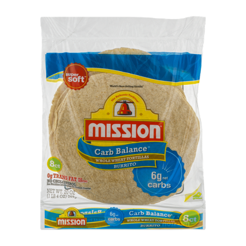 Mission Carb Balance Burrito Whole Wheat Tortillas (20 oz) Instacart