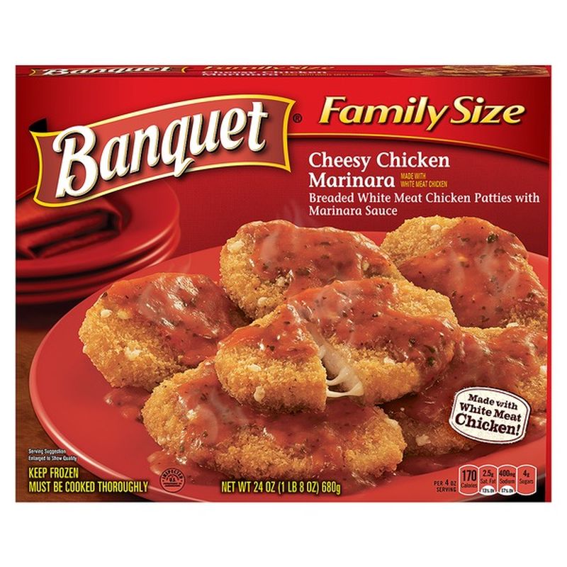 Banquet Cheesy Chicken Marinara Dinner (24 oz) - Instacart