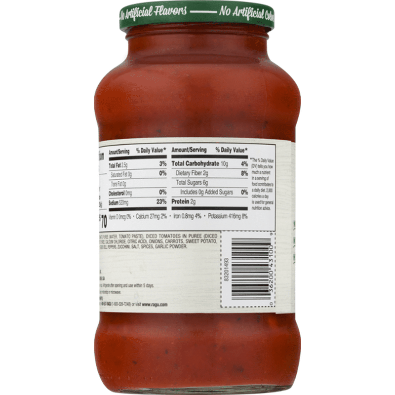 Ragu Simply Pasta Sauce Chunky Garden Vegetable (24 oz) from Schnucks ...