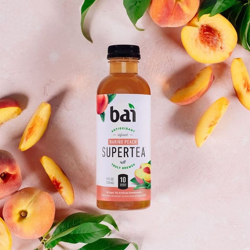 Bai Antioxidant Supertea Narino Peach Tea (18 fl oz) Instacart