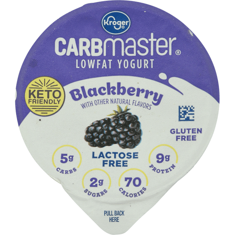 Kroger Yogurt, Low Fat, Blackberry (6 oz) Instacart